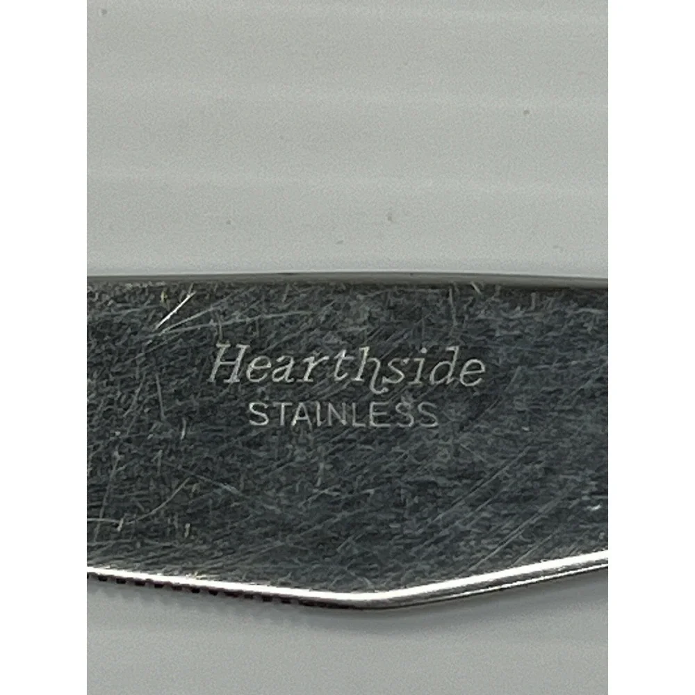 Vintage Hearthside Knives Stainless Flatware Japan Wooden Handle MCM Set of 2